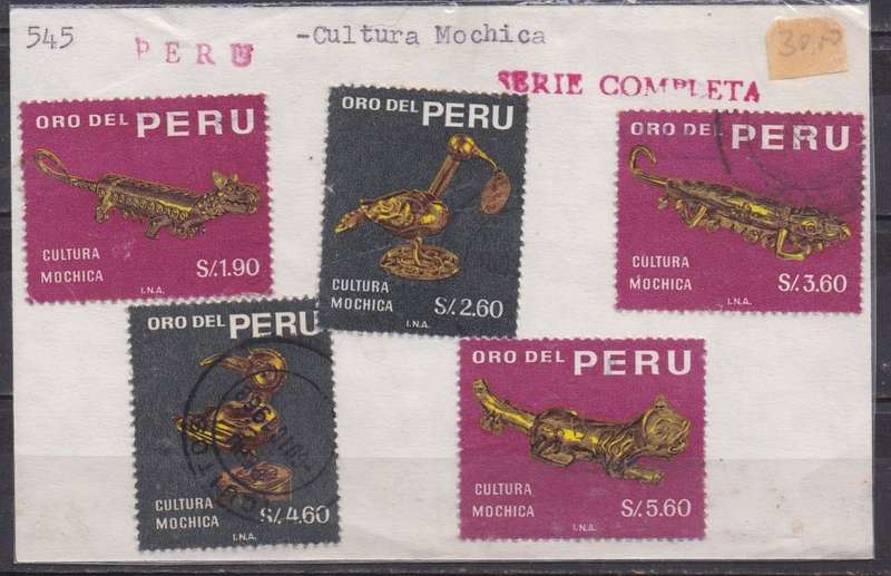 Peru 1968 Michica culture full set FU. LOOK SCAN