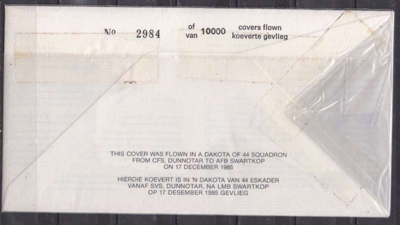 RSA 1985 Dakota 50 golden yrs signed cover. LOOK SCAN.