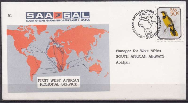 RSA 1991 first west african regional service cover. LOOK SCAN