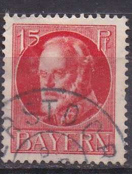 Germany 1914-20 Bavaria King Ludwig 15pf FU