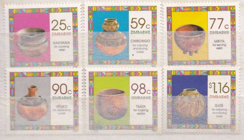 Thematic pottery full set MNH