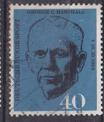 Germany 1960 Bundespost to honor George C. Marshall FU