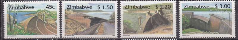 Zimbabwe 1996 dams of zim full set MNH