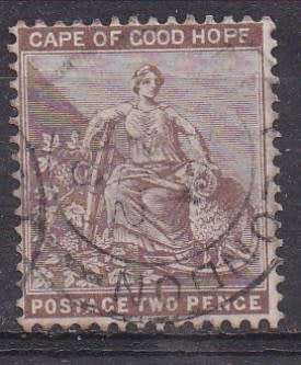 Cape of Good Hope 1893-98 seated hope 2d FU