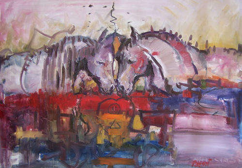 connection (oil on canvas ) estimated value R7000