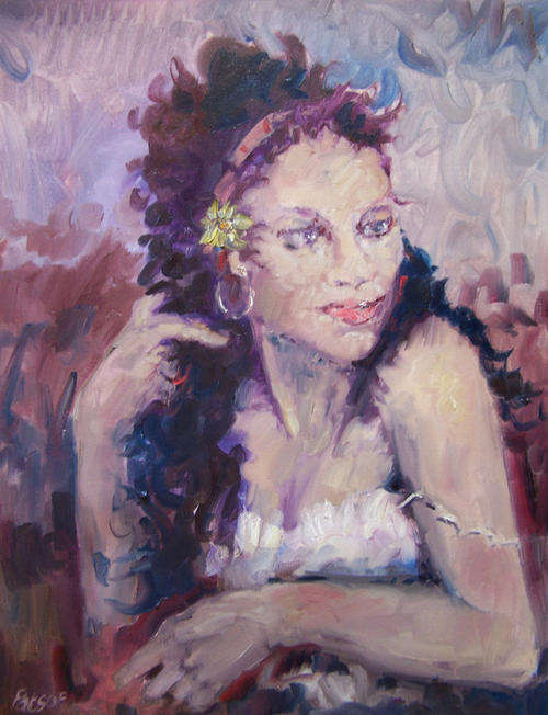 women (oil on canvas )
