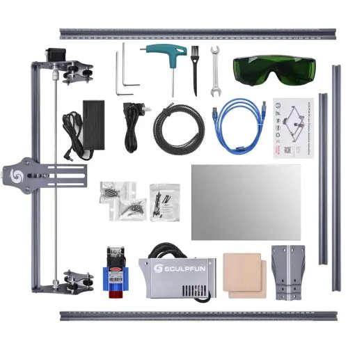 SCULPFUN S6  Laser Engraving Machine Wood Acrylic laser engraver cutter High Precision 410x420mm