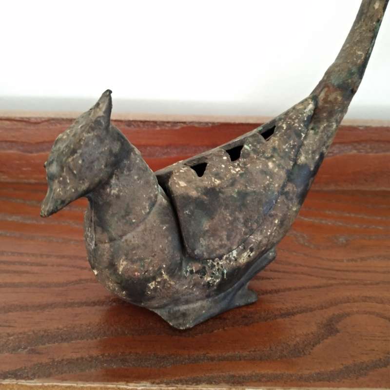 Vintage Japanese `Koro`(Incense Burner) - Cast Iron Bird