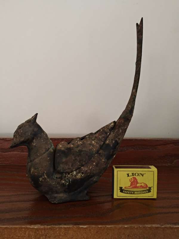 Vintage Japanese `Koro`(Incense Burner) - Cast Iron Bird