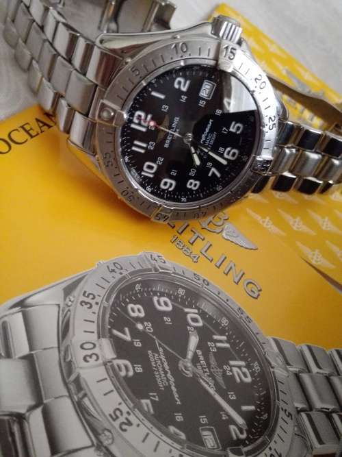 Original Breitling SuperOcean Automatic - Pristine condition - Complete box and paperwork