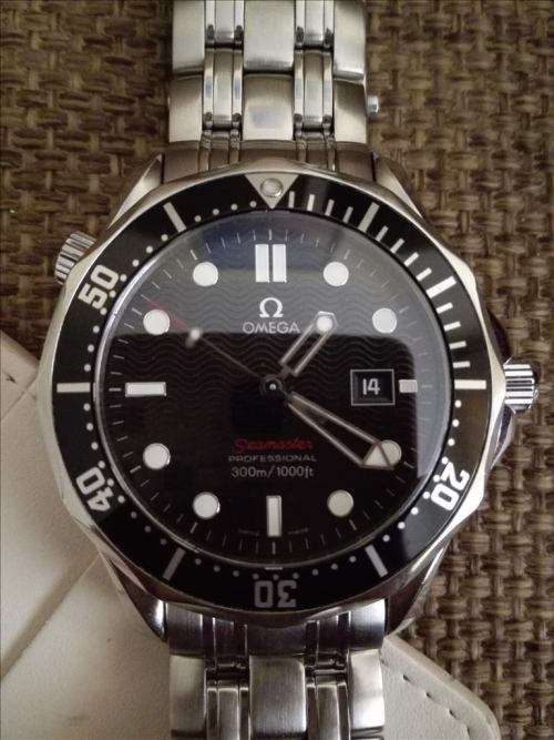 Original RED Omega Seamaster Pro Diver 300m Quartz