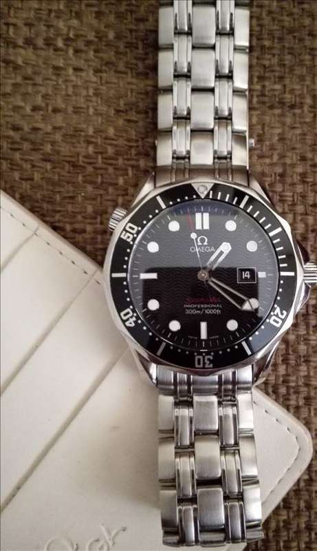 Original RED Omega Seamaster Pro Diver 300m Quartz