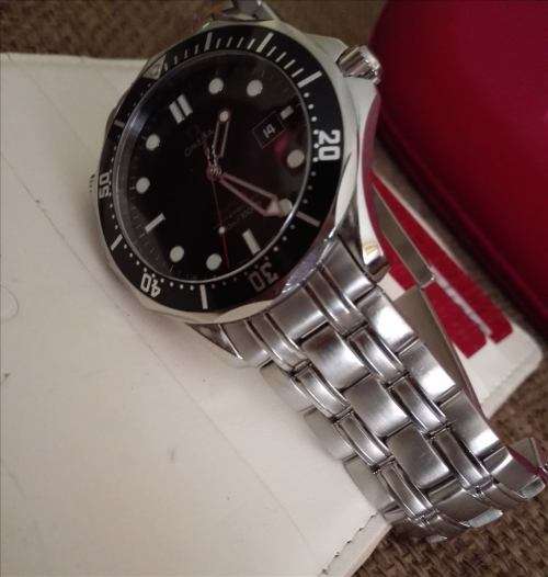 Original RED Omega Seamaster Pro Diver 300m Quartz