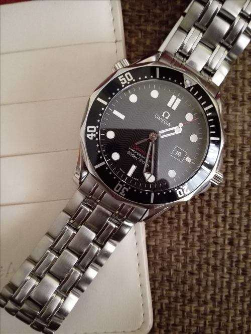 Original RED Omega Seamaster Pro Diver 300m Quartz