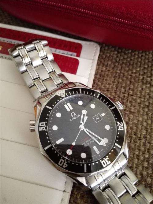 Original RED Omega Seamaster Pro Diver 300m Quartz