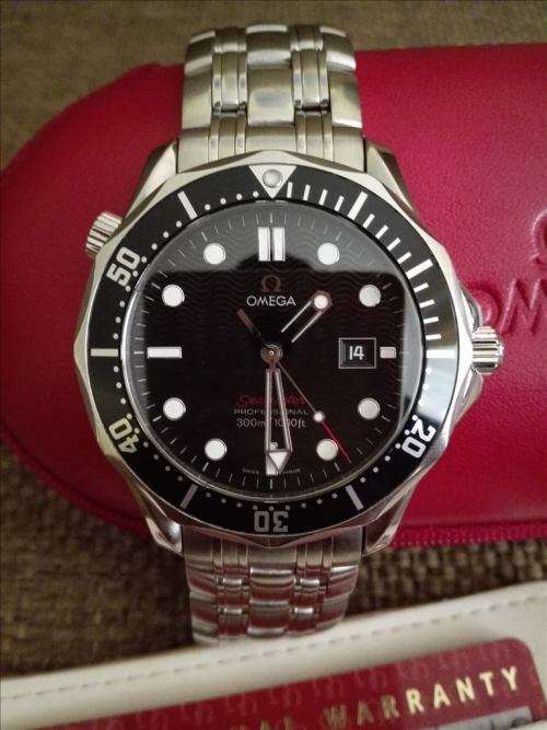 Original RED Omega Seamaster Pro Diver 300m Quartz