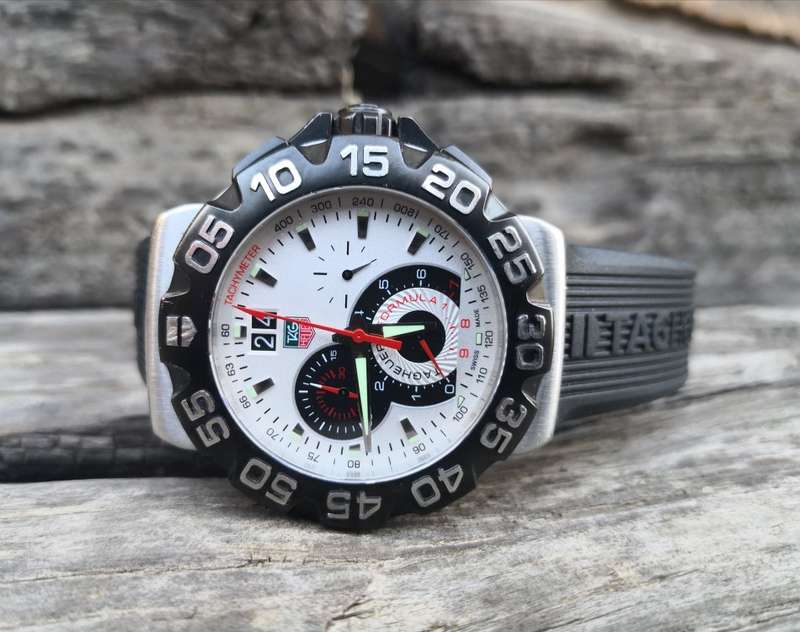 **R1 START**NO RESERVE**Tag Heuer Formula 1 Grande Date Chronograph Quartz 44mm