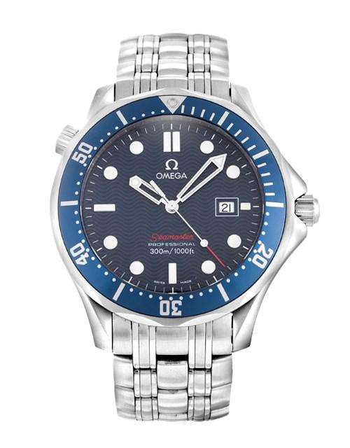 **LIKE NEW**ORIGINAL** 2014 OMEGA Red SEAMASTER (James Bond)**PRISTINE CONDITION with BOX & PAPERS