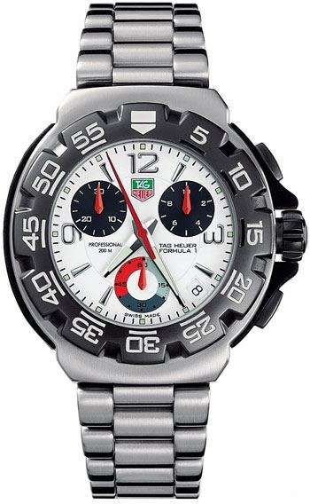 **ORIGINAL** 2007 TAG Heuer F1 CHRONO white dial ****GOOD CONDITION****with Luxury DISPLAY CASE