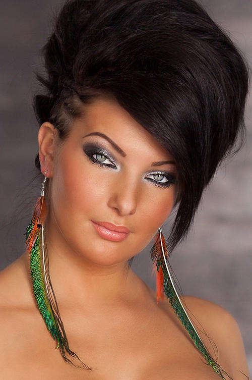 NEW! Shimmering Peacock Sword Feather Earrings - In Stock