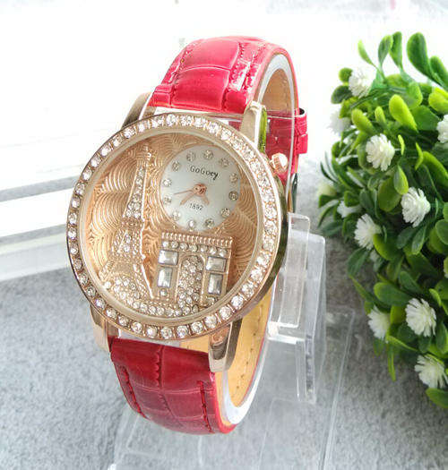 Crystal Eiffel Tower Watch Ladies Women