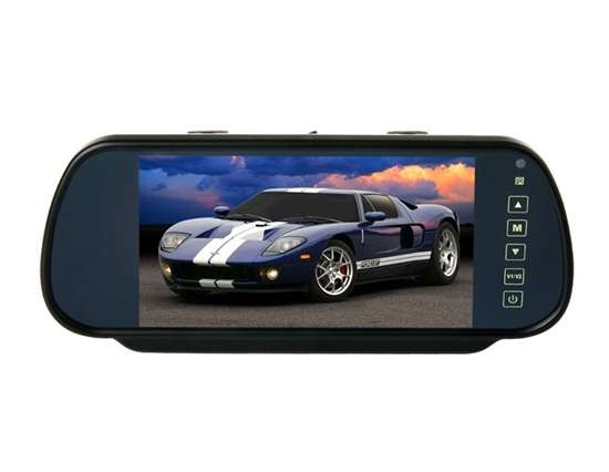 7-inch TFT LCD Monitor Rear Mirror with AV Bluetooth Function