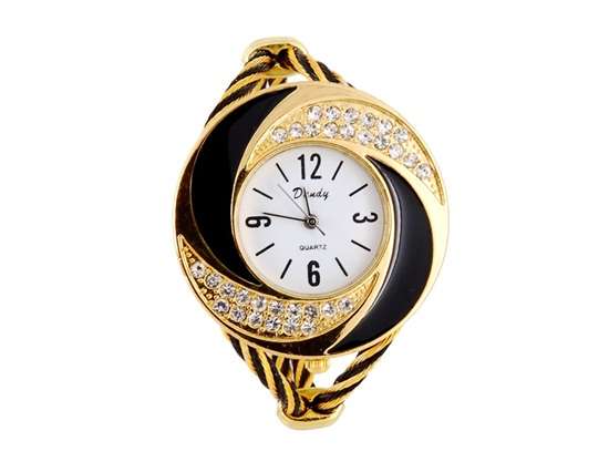 Bracelet Analog Watch with Crystal Decorations