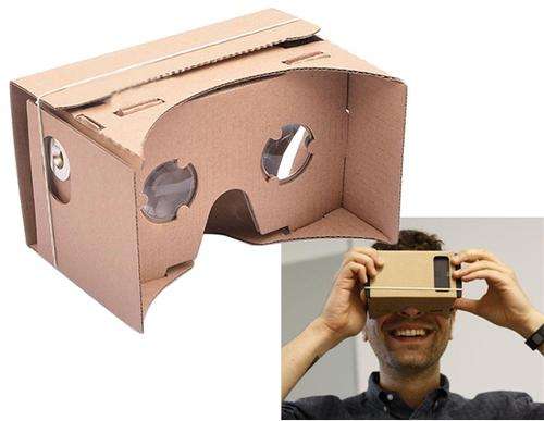 Google Cardboard DIY Virtual Reality 3D Glasses for iPhone, Google Nexus 6 & Samsung Mobile Phones