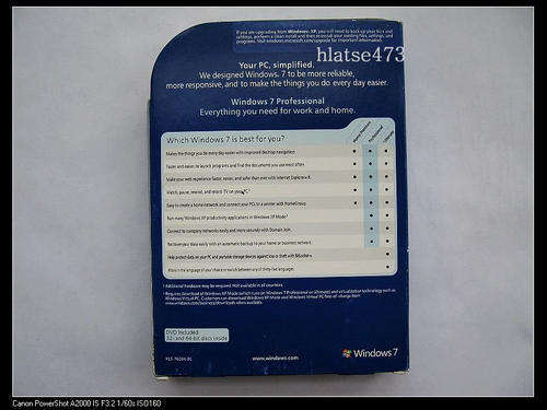 Microsoft Windows 7 Professional