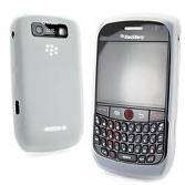 Premium Silicone Skin Cover for BlackBerry Curve 8900 (White)