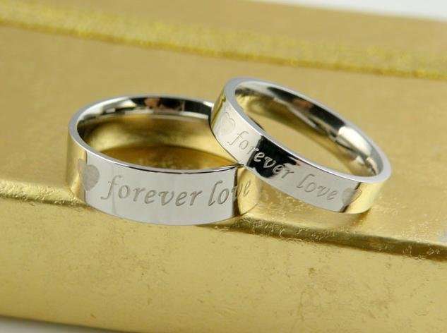 High Fashion Titanium Steel Ring ~~New Style Beautiful View 030 ~~ (Couple Ring Set)