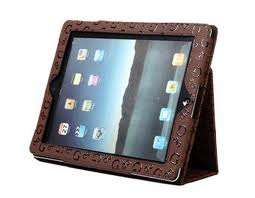 PU Leather Case Cover Stand for Apple iPad 2 (In Black)