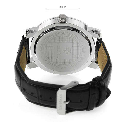 ICE MAXX Brand New Gentlemens Leather Watch With Genuine Diamonds