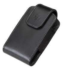 Leather Holster Case With Clip for BlackBerry 8300 8520 8900 9000 (Universal) Black