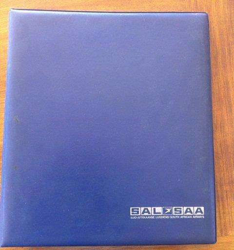 SA AIRWAYS-60TH ANN-ALBUM WITH FLIGHT COVERS-COMPLETE N0,56-100-ALL SUPERB CLEAN