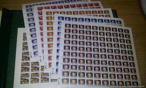 Rhodesia 1978 Gemstones, Wild Animals and Waterfalls. Full sheets up to $1