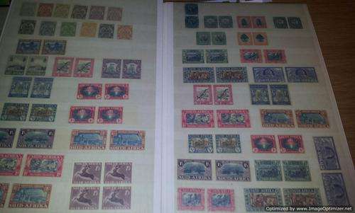 Union and post union stamps Mix in album. Union stamps very light hinged rest MNH