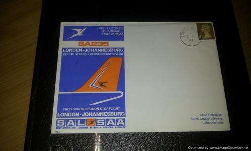 SAA flight cover (No1). Scarce to find in mint condition.