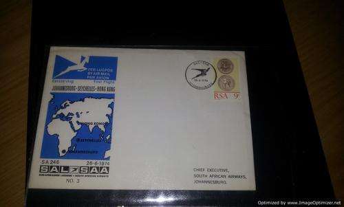 SAA flight cover (No3). Good condition.