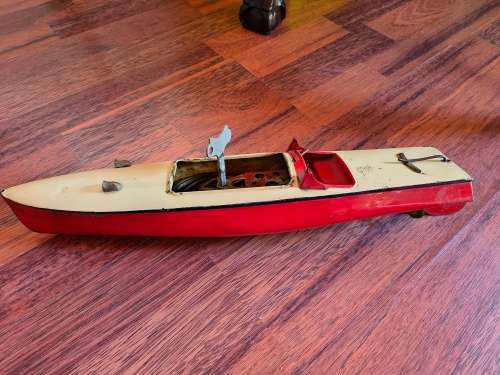 Hornby Clockwork Tinplate Speedboat