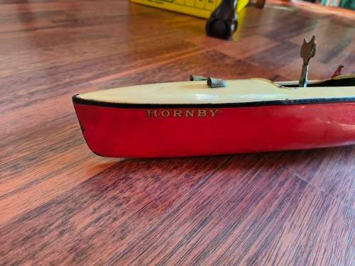 Hornby Clockwork Tinplate Speedboat