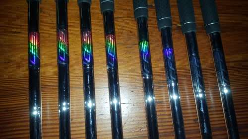 Ping G-max irons 4 to SW . Black dot