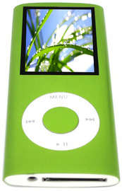 16gb 4th Generation MP4 Player - Radio & Game Function, Voice recorder + video player (GREEN)