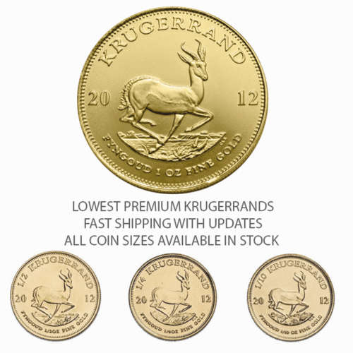 1/10 Oz KRUGERRANDS (Mixed Years - Best Value - LOW Premiums)