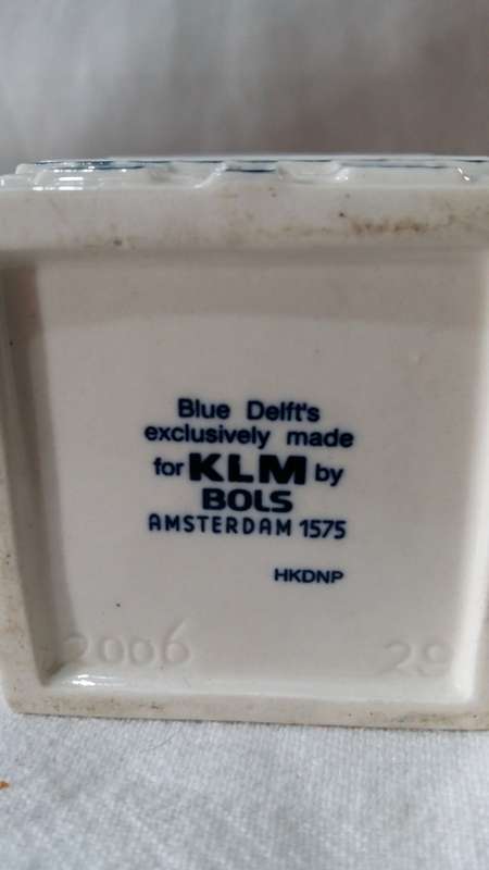 Blue Delft KLM Canal House no29