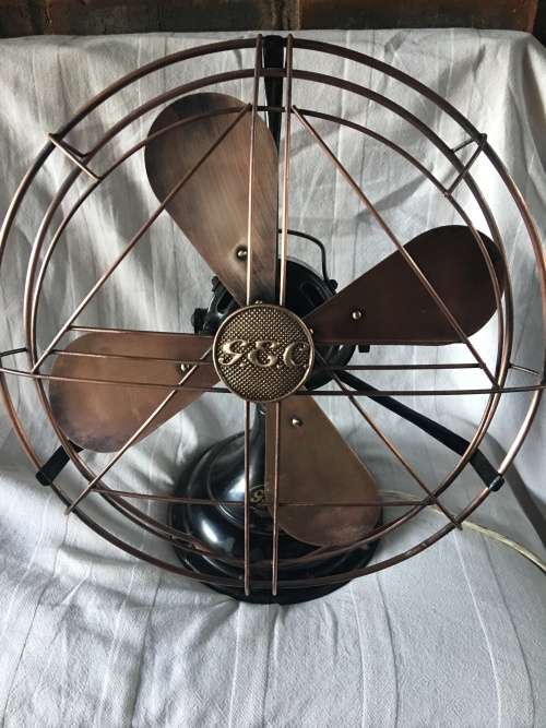 WOW !!! AMAZING VINTAGE G.E.C TABLE FAN WORKING PERECTLY