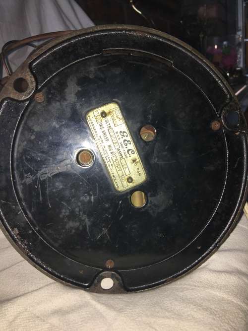 WOW !!! AMAZING VINTAGE G.E.C TABLE FAN WORKING PERECTLY
