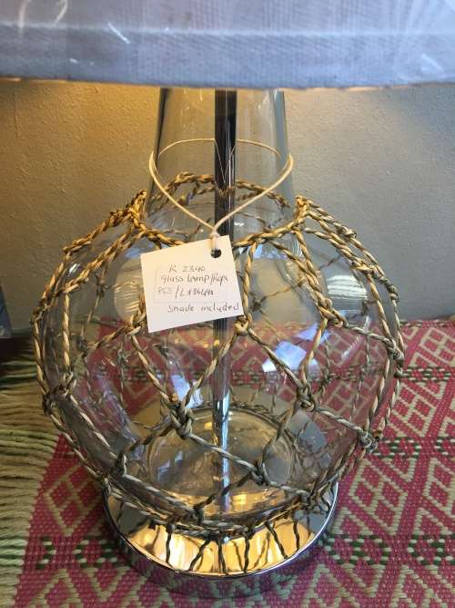Brand new Stunning Fuller Decor Studio designer glass lamp with an awesome shade