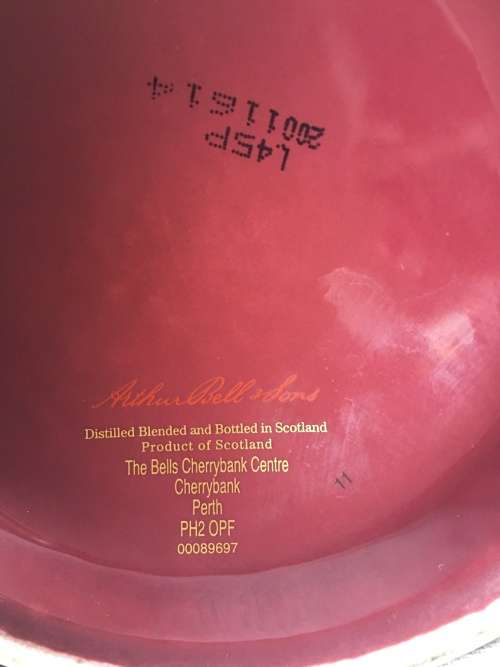 1st Wade Porcelain Bells Whiskey Decanter Christmas 1999 SEALED LIMITED EDITION