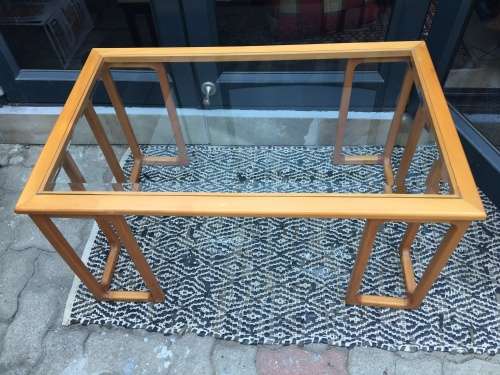 STUNNING ARTDECO BEECH WOOD COFFEE TABLE